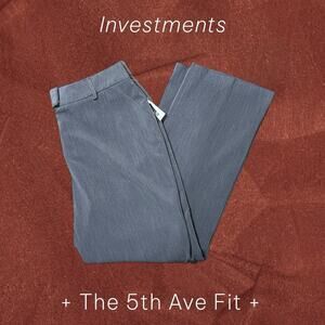 Investments Women’s 12S Gray Bootcut Dress Pants “5th Ave Fit” Secret Support